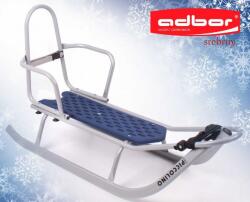 Adbor szánkó szürke háttámlás