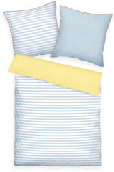 Tom Tailor ágyneműhuzat (csíkos kék és citrom)