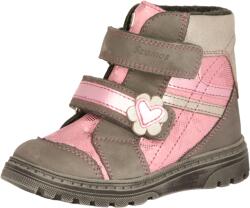 Szamos 1674-573323 33 tépős texes bakancs pink-szürke-ezüst