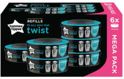 Tommee Tippee 510082 6db-os Twist&Click Sangenic Tec uttöltő