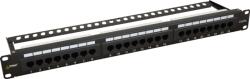 Pulsar RP-U24H5 19" patch panel; 24 port; cat5e; árnyékolatlan; tehermentesítővel; 180 fokos modulok (RP-U24H5)