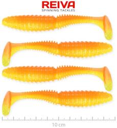 REIVA Zander power shad 10cm 4db/cs (shiny orange) (9901-110) - epeca