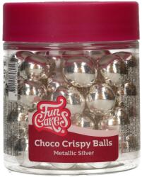 FunCakes Csokoládé golyók Crispy Balls - Metál ezüst 130 g