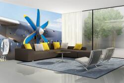 DIMEX ART Самозалепваща се флизелинова фототапета пътнически самолет 375 x 250 см