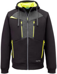 Portwest DX472 - Portwest DX4 kapucnis munkavédelmi pulóver - Fekete - L (DX472BKRL)