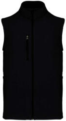 Kariban Férfi 3 rétegű softshell mellény, Kariban KA403, Black-S (ka403bl-s)