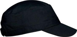 K-UP KP050 koptatott 3 paneles sapka K-UP, Black-U (kp050bl-u)