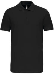 Kariban Férfi galléros piké sztreccs póló, Kariban KA239, Black-M (ka239bl-m)