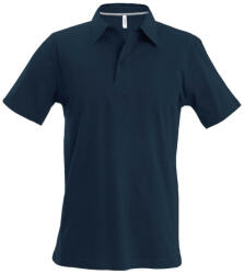 Kariban Férfi rövid ujjú galléros piké póló, Kariban KA241, Dark Grey-XL (ka241dg-xl)