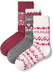 Vlnka 3 pár zokni Merino gyapjúval szív zokniméret 38-39