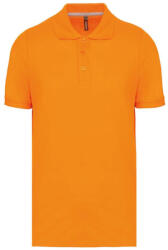 Designed To Work WK274 férfi galléros póló rövid ujjakkal, oldalsó slicceléssel Designed To Work, Orange-XL (wk274or-xl)