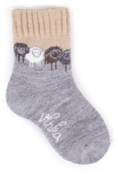 Vlnka Gyerek Merinó zokni "bari csapat" - bézs zokniméret 29-30