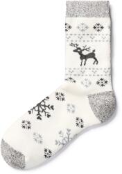 Vlnka Merinó birkagyapjú zokni "szarvas" - szürke zokniméret 35-38