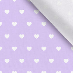 Takoy Jersey Takoy pasztell lila alapon 2 cm-es fehér szívecskék