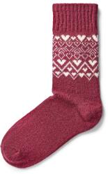 Vlnka Merino birkagyapjú zokni „szív piros méret 35-37