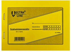 VECTRALINE Nyomtatvány szabadságengedély VECTRALINE A/6 fekvő 50x2 lapos (B18-49/V) - papir-bolt