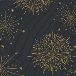  Dunisoft Bio textil szalvéta Sparkly Black, 60 db