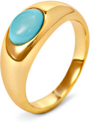 Tchibo - Pánt alakú gyűrű türkizkék kővel - nő - méret 18 - türkiz