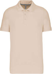 Kariban Férfi rövid ujjú galléros piké póló, Kariban KA241, Light Sand-2XL (ka241lsa-2xl)