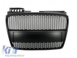 KITT Márkajelzés nélküli Első Rács Audi A4 B7 (2004-2008) RS4 Matt fekete (FGAUA4B7RSBB)