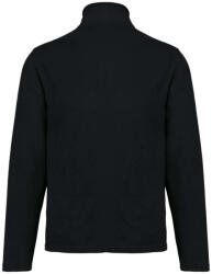 Kariban Uniszex környezetbarát, unisex cipzáras mikropolár pulóver, Kariban KA9121, Black-L (ka9121bl-l)