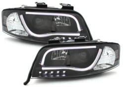 KITT Lightning Első lámpák LED DRL AUDI A6 4B (1997-2001) Fekete (SWA06SLGXB)