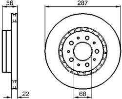 Bosch féktárcsa BOSCH 0 986 478 388 for VOLVO (0 986 478 388)