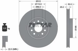 TEXTAR féktárcsa TEXTAR 92120505 for VW, AUDI, SKODA, SEAT, … (92120505)