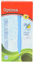 Optima Golyóstoll OPTIMA nyomógombos 521 v. kék (100913) - kreativjatek