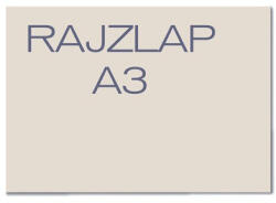 Patria Rajzlap félfamentes A/3 120 g 10 lap/csomag nejlonos