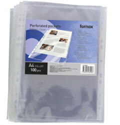 Fornax Genotherm lefűzhető A4, 150 micron, víztiszta Fornax 100 dbcsomag, (000008797) - iroda-ellatas