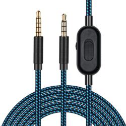 PadForce Cablu audio PadForce pentru casti Logitech Astro A10, A30, A40, Jack 3.5mm, Lungime 2m - Control volum