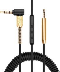 PadForce Cablu audio PadForce pentru casti Bose QC25, QC35, JBL J55, J88, Jack 3.5mm la Jack 2.5mm, Control Volum, Spiralat, Lungime 1.30 - 2m