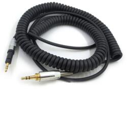 PadForce Cablu audio PadForce pentru casti Sennheiser HD518, HD558, HD598, HD595, HD559, HD569, HD579, HD599, Spiralat, Lungime - 1.20 - 3m, Fara Adaptor 6.35mm