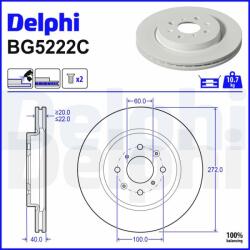 DELPHI Brzdový kotúč DELPHI BG5222C (BG5222C)