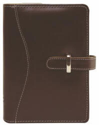 SATURNUS Kalendárium, gyűrűs, betétlapokkal, "M", műbőr, SATURNUS, "437", barna (26SM437-001) - bestoffice