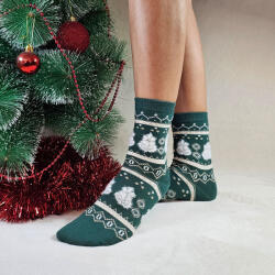 Aura Via Mikulásos-Karácsonyi harangos női gyapjú zokni 38-41 101630