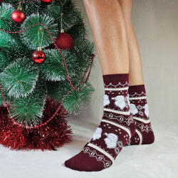 Aura Via Mikulásos-Karácsonyi női gyapjú zokni 35-38 101626