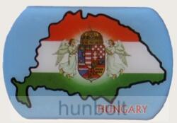  Kék műgyantás angyalos hűtőmágnes Hungary felírattal(7, 5*5cm)