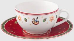 Villeroy & Boch V&B Toy's Delight Specials kávés-teás csésze alátéttel, Piros (14-8643-1293)