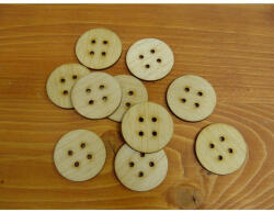  Natúr fa - Gomb 4cm 10db/csomag - papelito