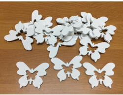 Fa pillangó - fehér, lepkés 5cm 15db/cs 4261