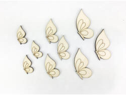  Natúr fa - Íves szárnyú lepke 3 mérteben 9db/csomag - papelito