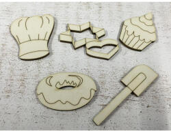  Cukrász csomag 4, 5cm 5db/csomag - festéshez és dekorációhoz