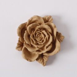  Hőre lágyuló fa díszítőelem - Rózsa 4cm 43381 (43381)