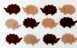  Filcfigura sünik, mini 12db/cs, kb. 3cm 23225 (23225)