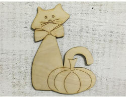  Natúr fa - Cica tökkel 15cm - papelito