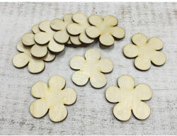  Natúr fa - Kerek szirmú virág 5cm 10db/csomag - koszorúhoz és asztaldíszhez