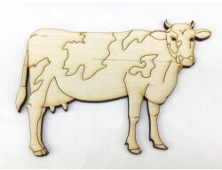  Natúr fa - Tehén 12cm - festéshez és dekorációhoz