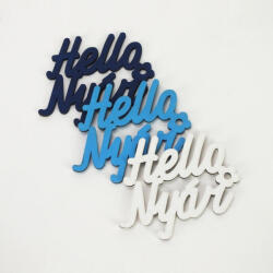  Hello Nyár" felirat színes 7, 5x8, 5cm 3db/csomag - koszorúhoz és asztaldíszhez